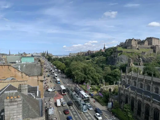 Prince Street shopping Edinburgh