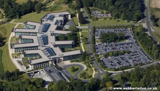 Royal Bank of Scotland west Edinburgh offices aerial