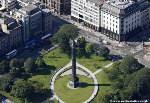 St Andrew Square Henry Dundas Statue Melville Monument Edinburgh
