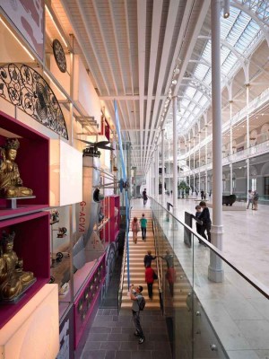 National Museum of Scotland Edinburgh interior stairs