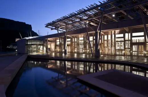 Scottish Parliament building entrance