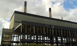 Cockenzie Power Station building structure demolition