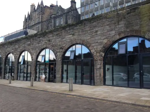 Caltongate Market Street arches Edinburgh