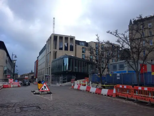 Caltongate Market Street building Edinburgh