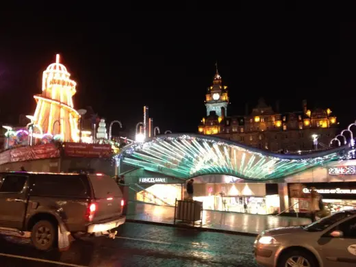 Princes Mall at night Edinburgh Architectural News 2016