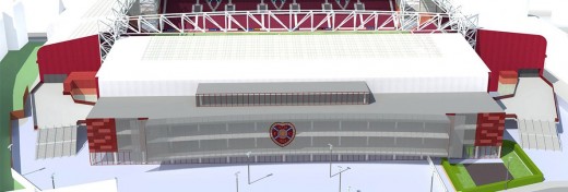 New Hearts main stand at Tynecastle
