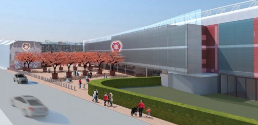 Tynecastle Redevelopment New Hearts Stand Building