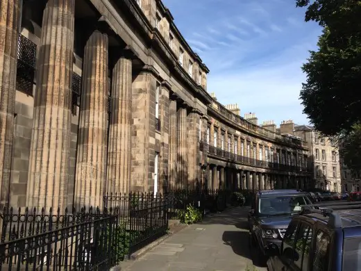 St Bernard’s Crescent buildings