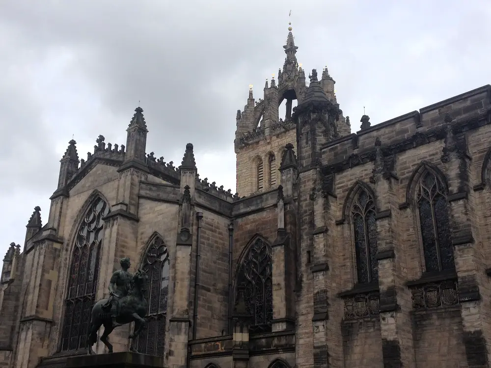 St Giles' Cathedral Edinburgh building from south