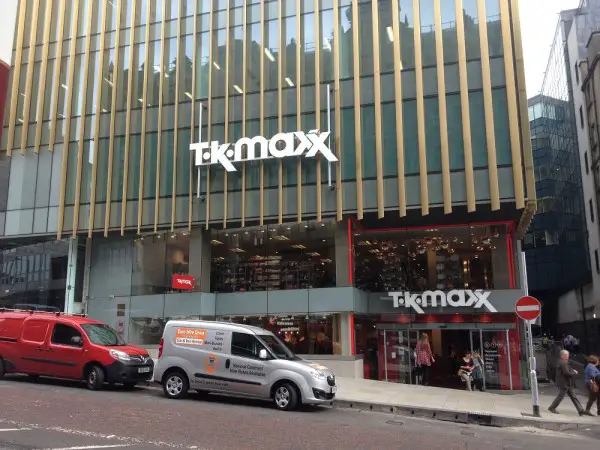 TK Maxx shops, Edinburgh shopping centre