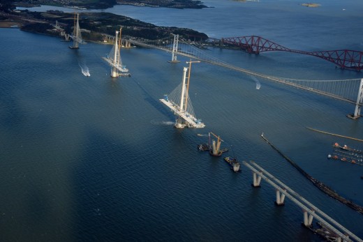 Queensferry Crossing aerial photo