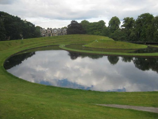 Charles Jencks earthworks at SNGMA Edinburgh 