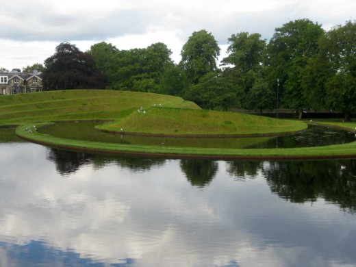 Charles Jencks landscape at SNGMA Edinburgh 