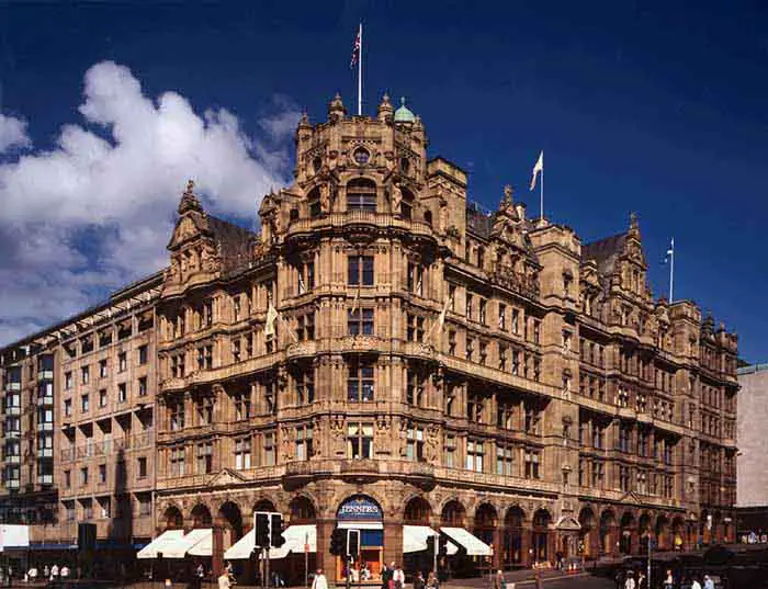 Jenners Edinburgh Princes St shop facade