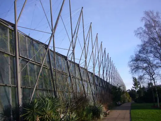 Edinburgh Royal Botanic Garden planthouses building facade