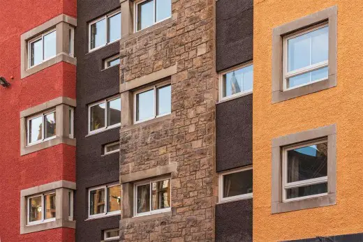 Canongate Housing Development Edinburgh windows