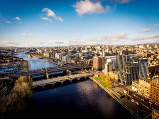 Custom House building in Glasgow by River Clyde