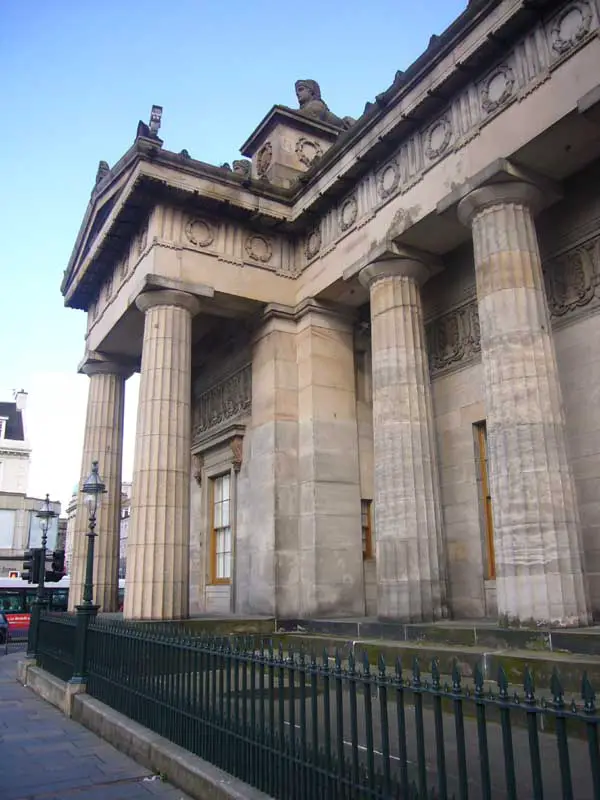 RSA Annual Exhibition Edinburgh building facade