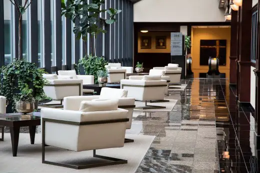 Top high-tech hotels in the UK lobby design