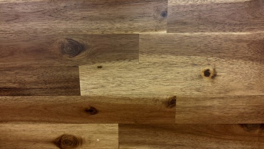 Wood laminate flooring decor