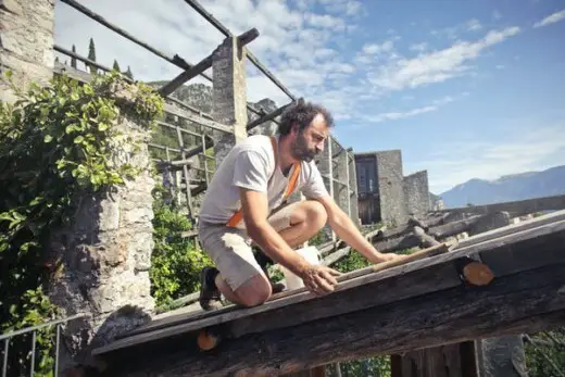 How to take care of a roof on an old house