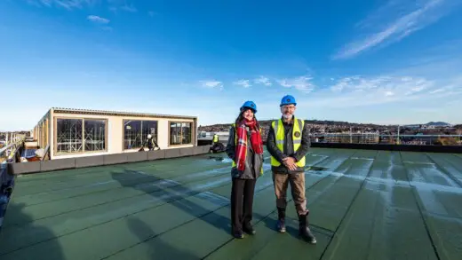 Izzy Bastiani & David Westwater atop of Rowanbank Gardens