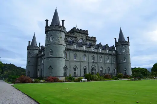 Inveraray Castle in Argyll Scotland - Iconic architecture across Scotland to visit
