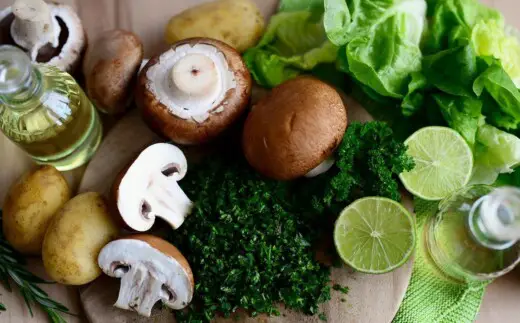 vegan vegetarian options mushrooms limes