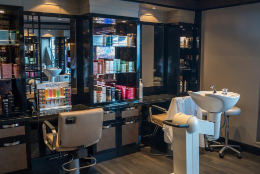 Beauty salon startup interior shop