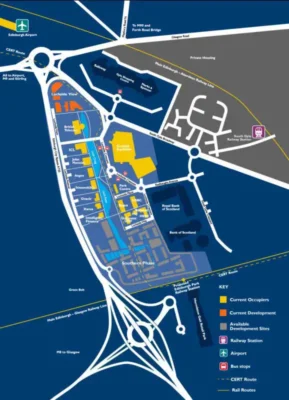 Edinburgh Park Offices Masterplan map