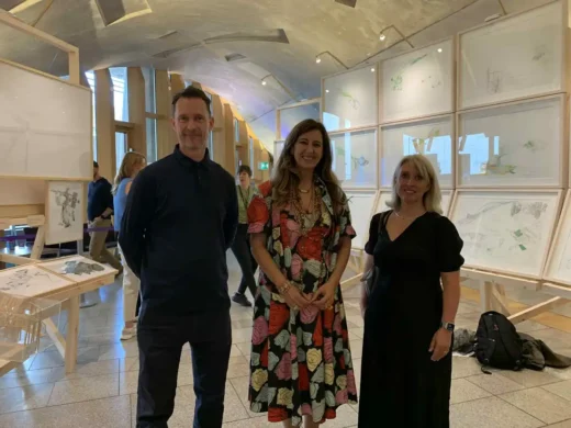 Benedetta Tagliabue with Isabelle Lomholt and Adrian Welch