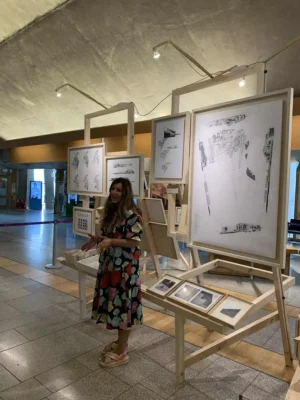 Benedetta Tagliabue Scottish Parliament building, Holyrood design exhibition