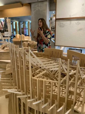 Benedetta Tagliabue Scottish Parliament building, Holyrood design exhibition