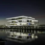 Americas Cup Valencia property at night in Spain