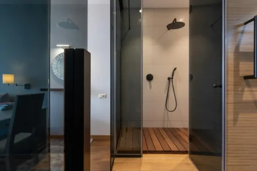 Shower designs make small bathrooms feel twice the size