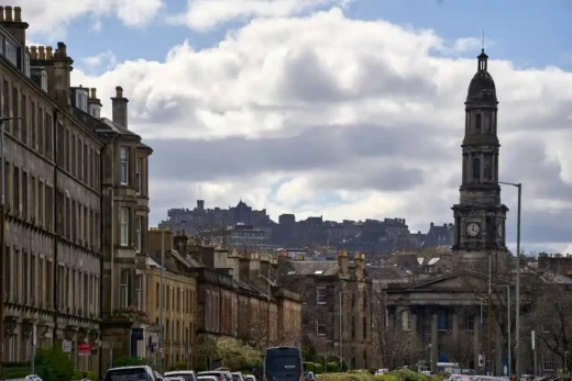 Edinburgh buildings in Scottish capital city