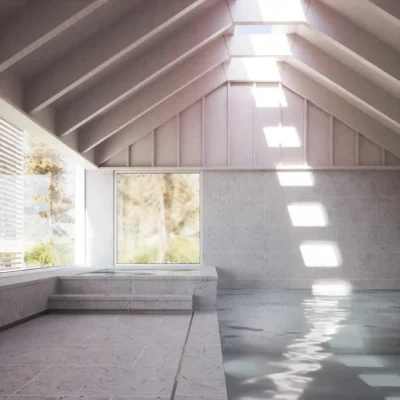 north Scotland house swimming pool space